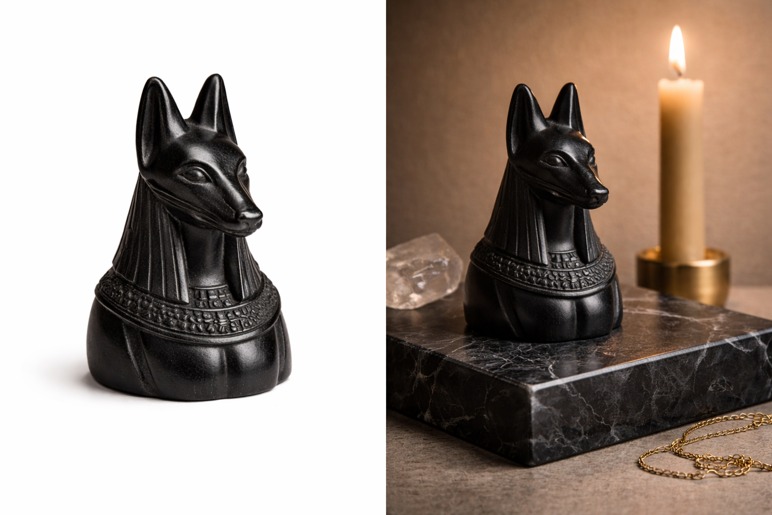 HU3 Matter™ Obsidian Collection
🐺 Anubis — Obsidian Sentinel